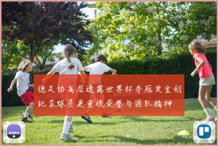 德足协高层透露世界杯夺冠奖金创纪录球员更重视荣誉与团队精神